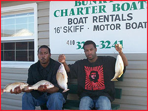 Croakers caught from a rental boat!